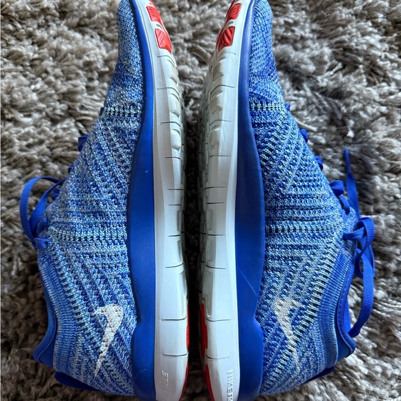 NIKE Free 5.0 Blue Knit Sneakers - Picture 4 of 7